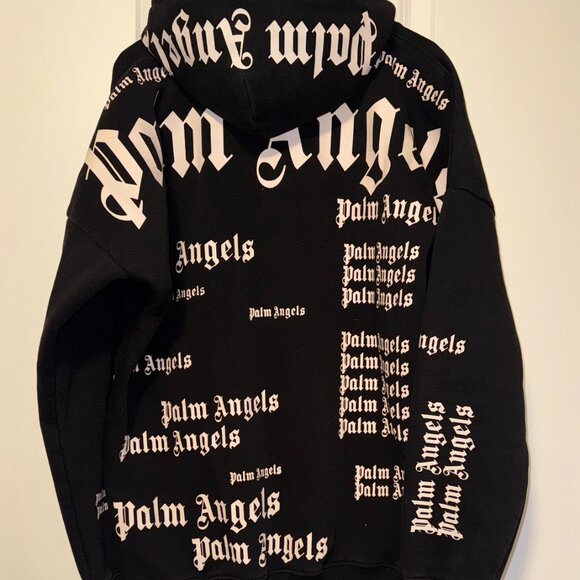 Palm Angels Ultra Logo Oversized Hoodie black SZ Large - Picture 10 of 11
